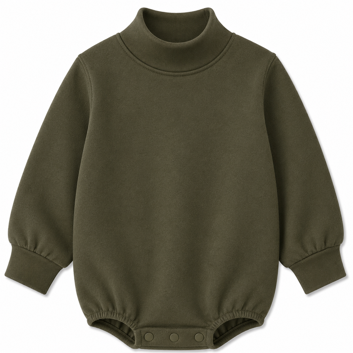 Solid Mock Neck Baby Bubble  |PRE-ORDER | Embroidery, HTV & DTF Blank