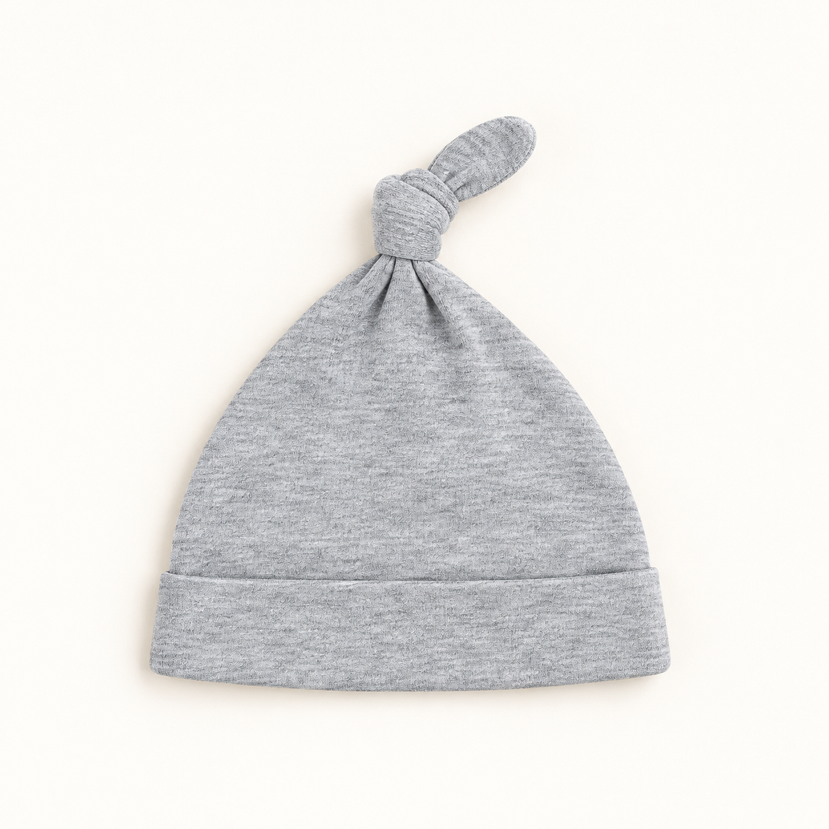 Grey Baby Knot Hat