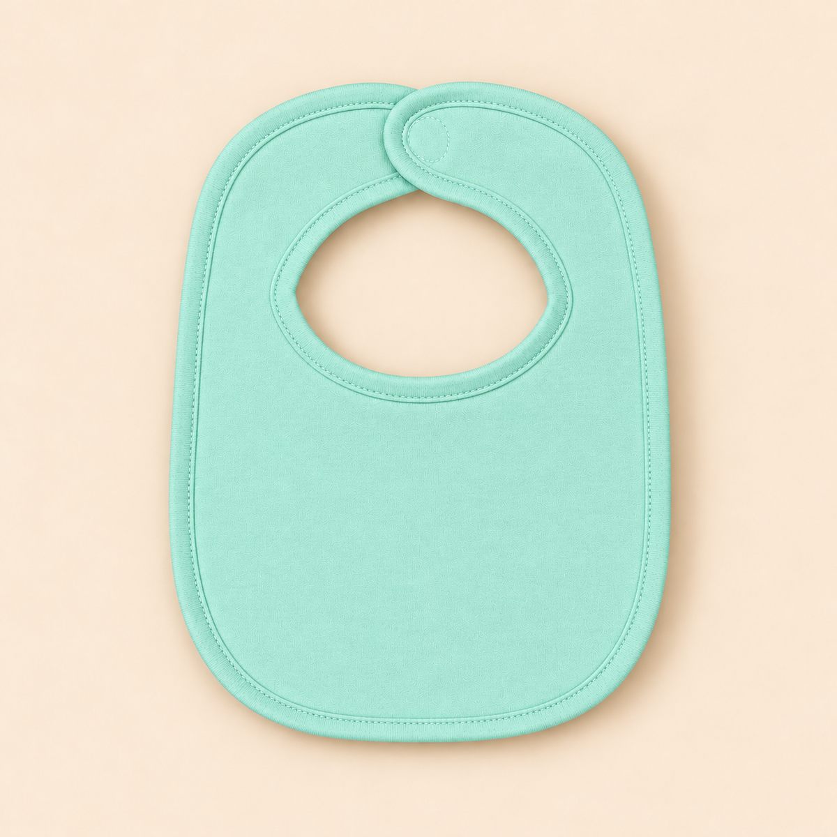 Mint plain baby bib blank, 8 colors available, embroidery and monogram ready — ARB Blanks