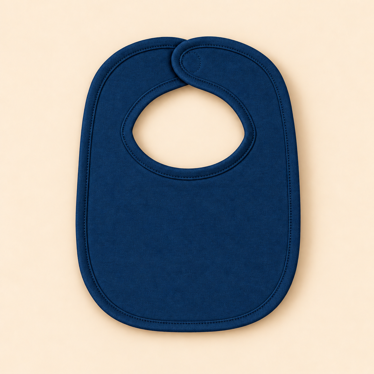 Navy plain baby bib cotton blank for embroidery and monogramming — ARB Blanks boutique baby blank