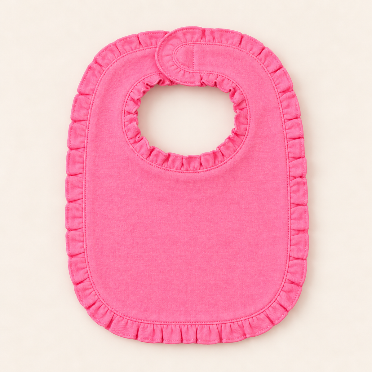 Ruffle Baby Bib – Cotton & Chenille Boutique Blank | 7 Colors | Embroidery & Monogram Ready