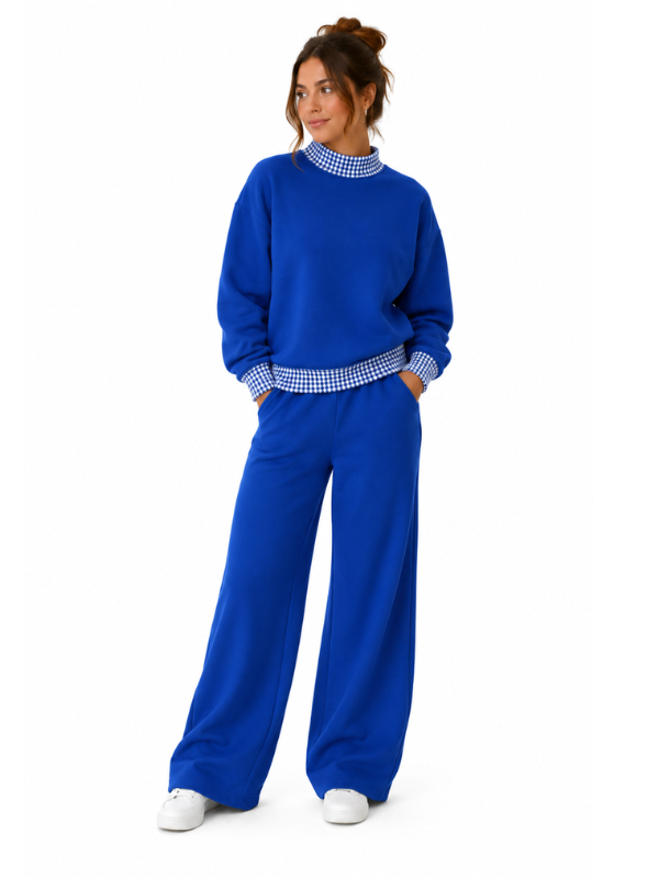 Adult Gingham Mock Neck Sweatshirt | PRE-ORDER  | Embroidery, HTV & DTF Blank