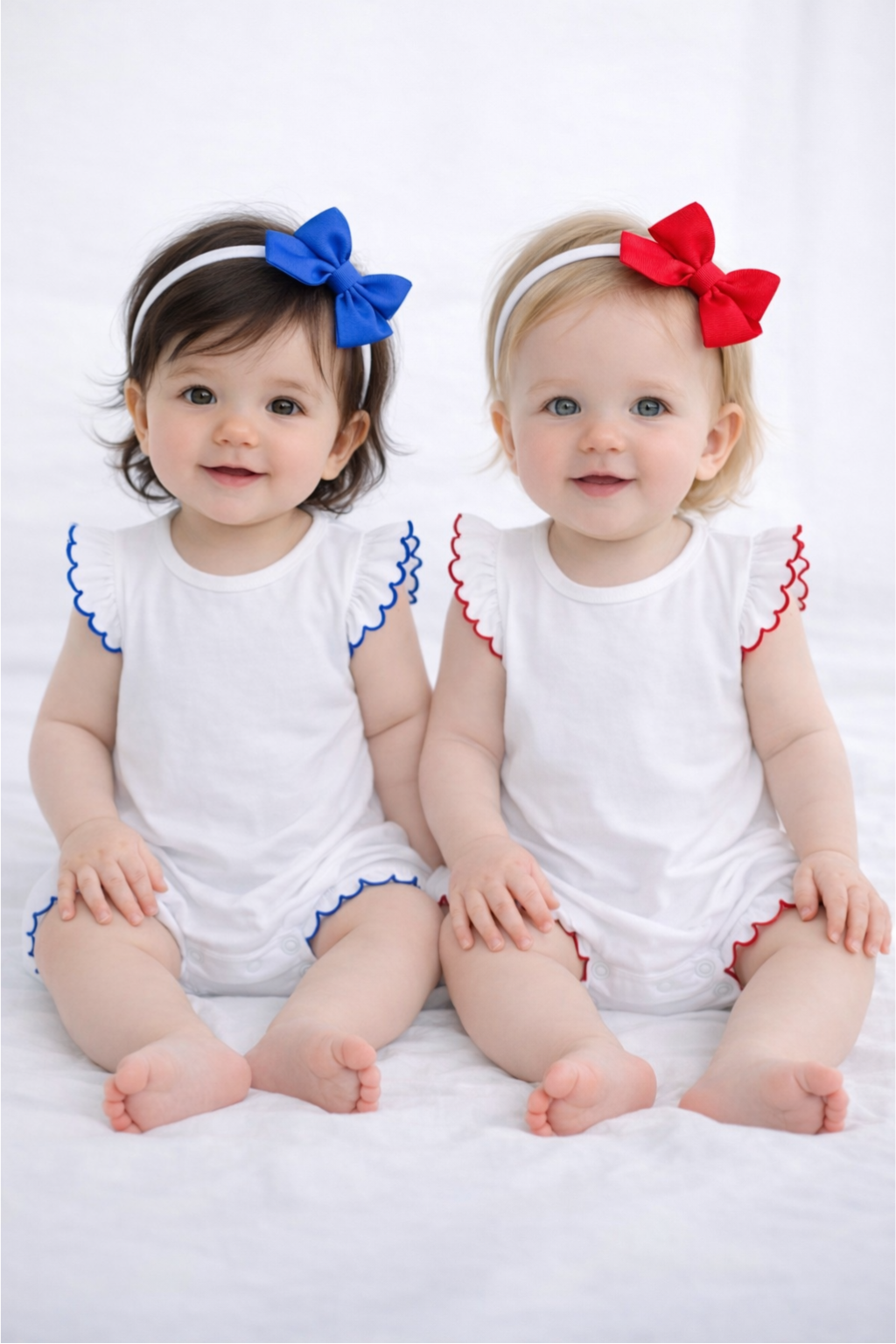 PRE-ORDER Scallop Angel Sleeve Baby Bubble | Cotton Baby Romper