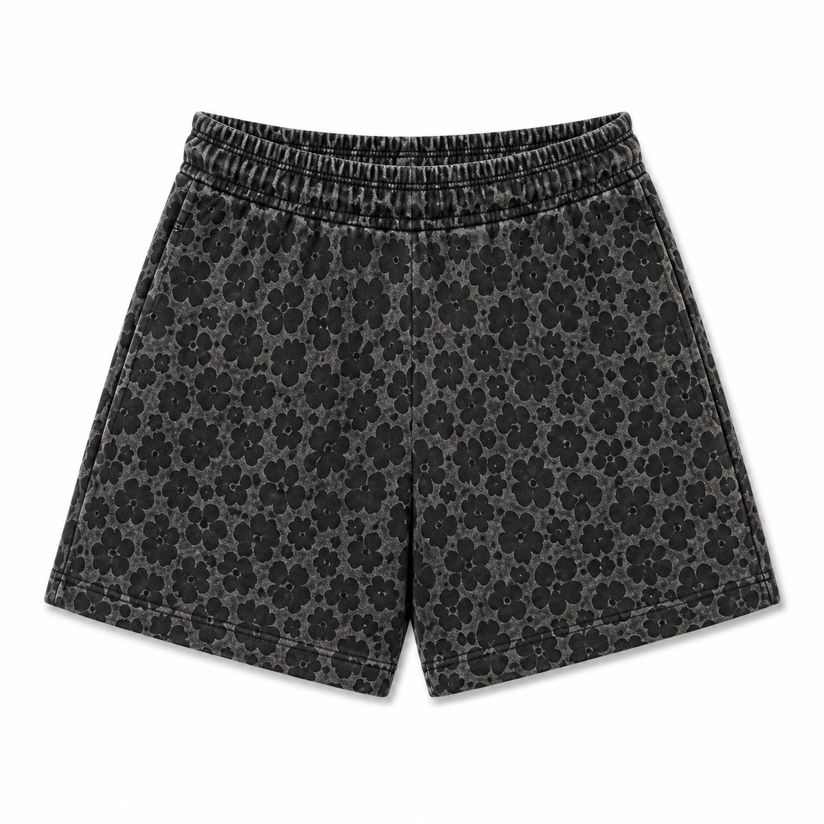 Woodland Camo / White Camo / Gray Leopard Adult Cotton Shorts with Pockets | PREORDER 5