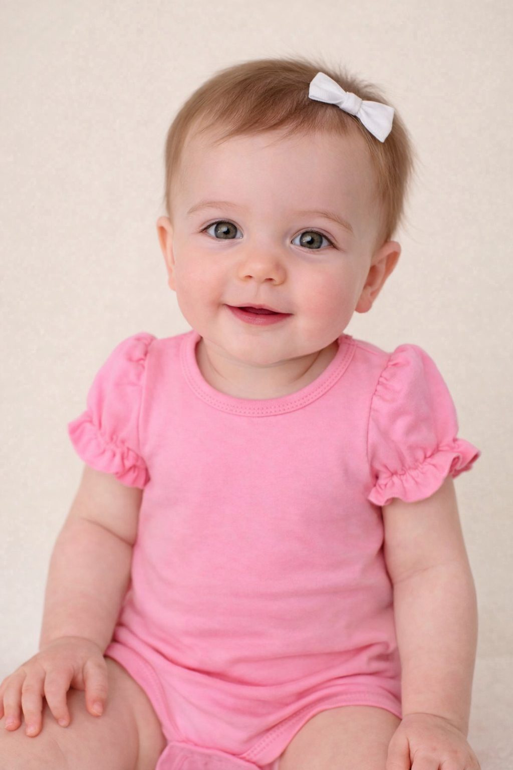 Girl's Short Sleeve Ruffle Bodysuit