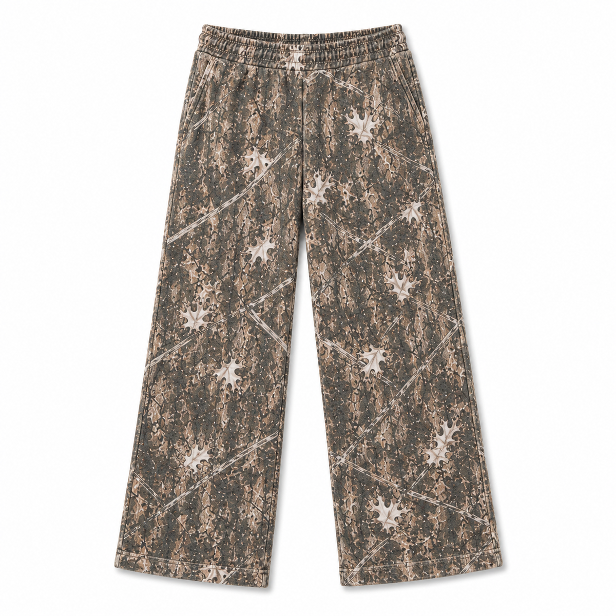 Woodland Camo / White Camo / Gray Leopard Adult Cotton Sweatpants with Pockets | PREORDER 5