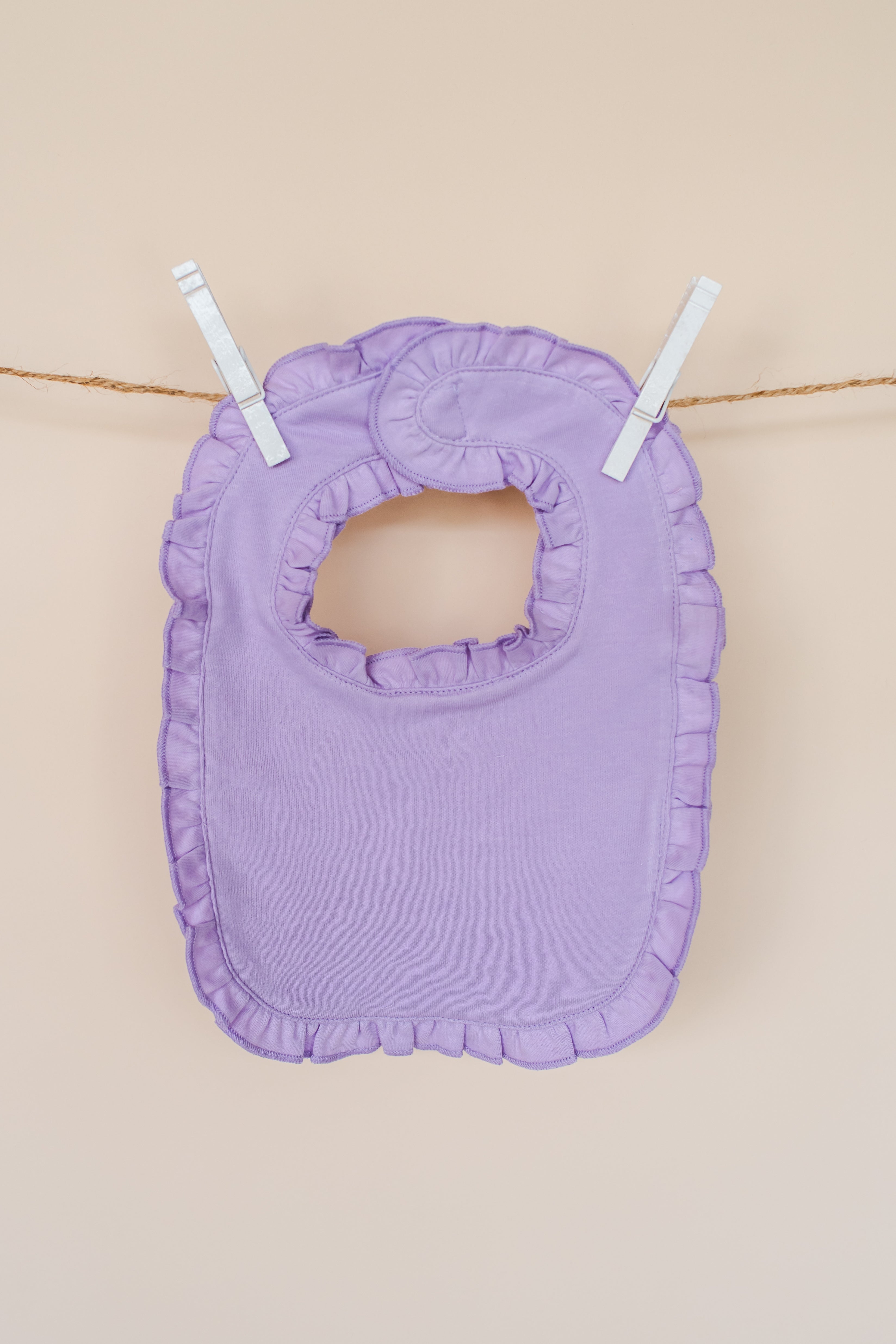 Bamboo Ruffle Bib Ruffle Baby Bib - ARB Blanks