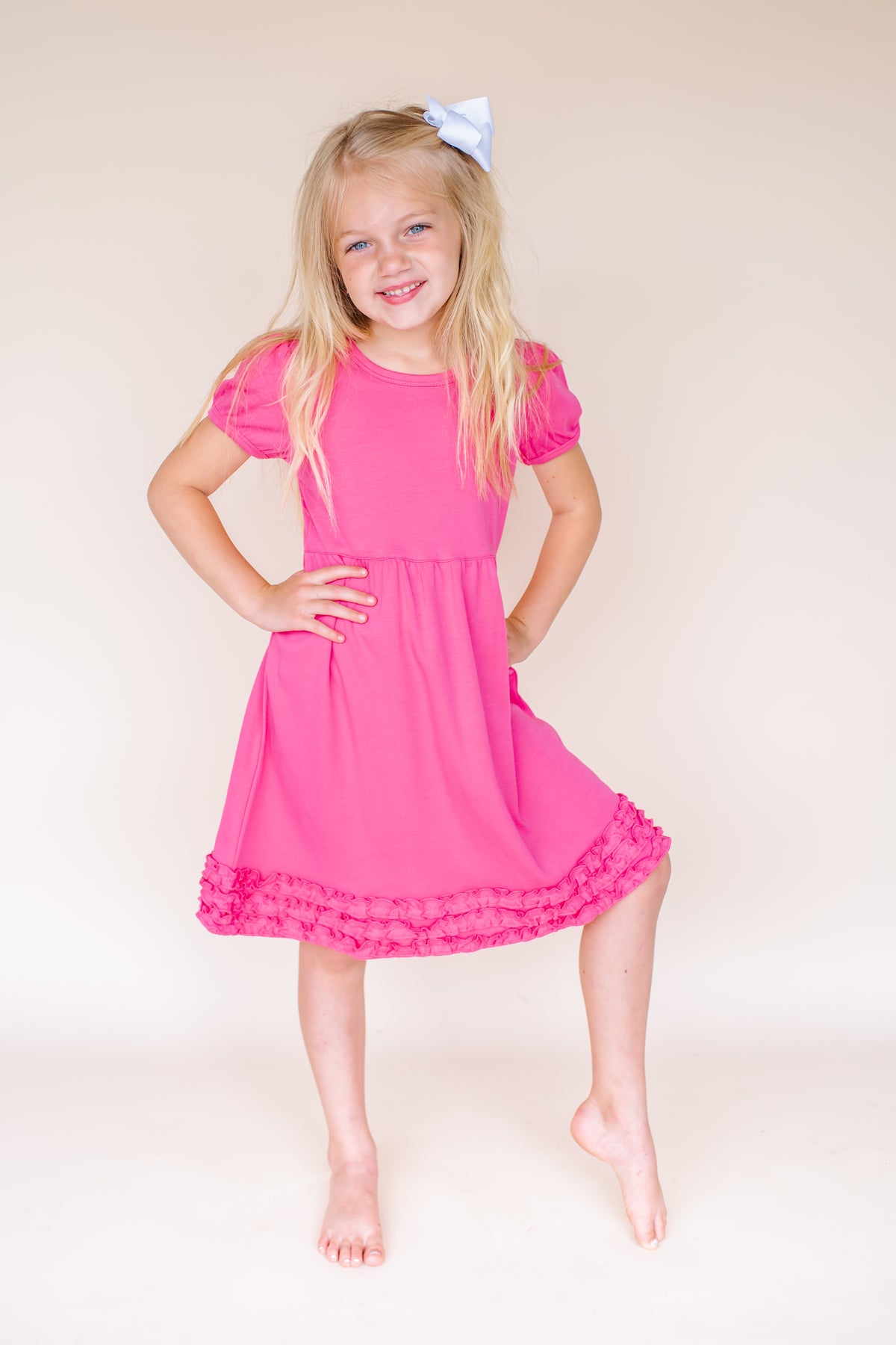 Girl's Ruffle Empire Waist Dress Cotton Blank for Embroidery & Boutique | 9 Colors | Sizes 12M10 | ARB Blanks Navy / 12M Girl's Ruffle Empire Waist Dress Cotton Blank for Embroidery & Boutique | 9 Colors | Sizes 12M10 | ARB Blanks Navy / 12M