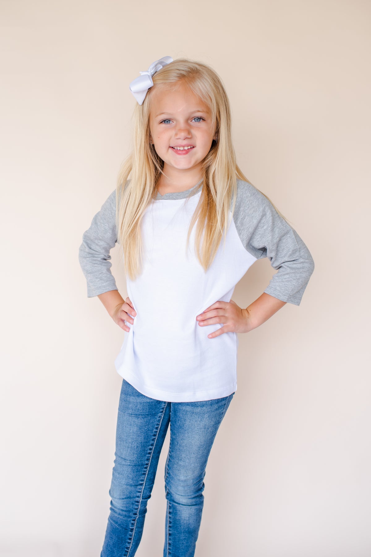 Raglan White Body Blanks (Youth) with Unisex ARB by Shirt -