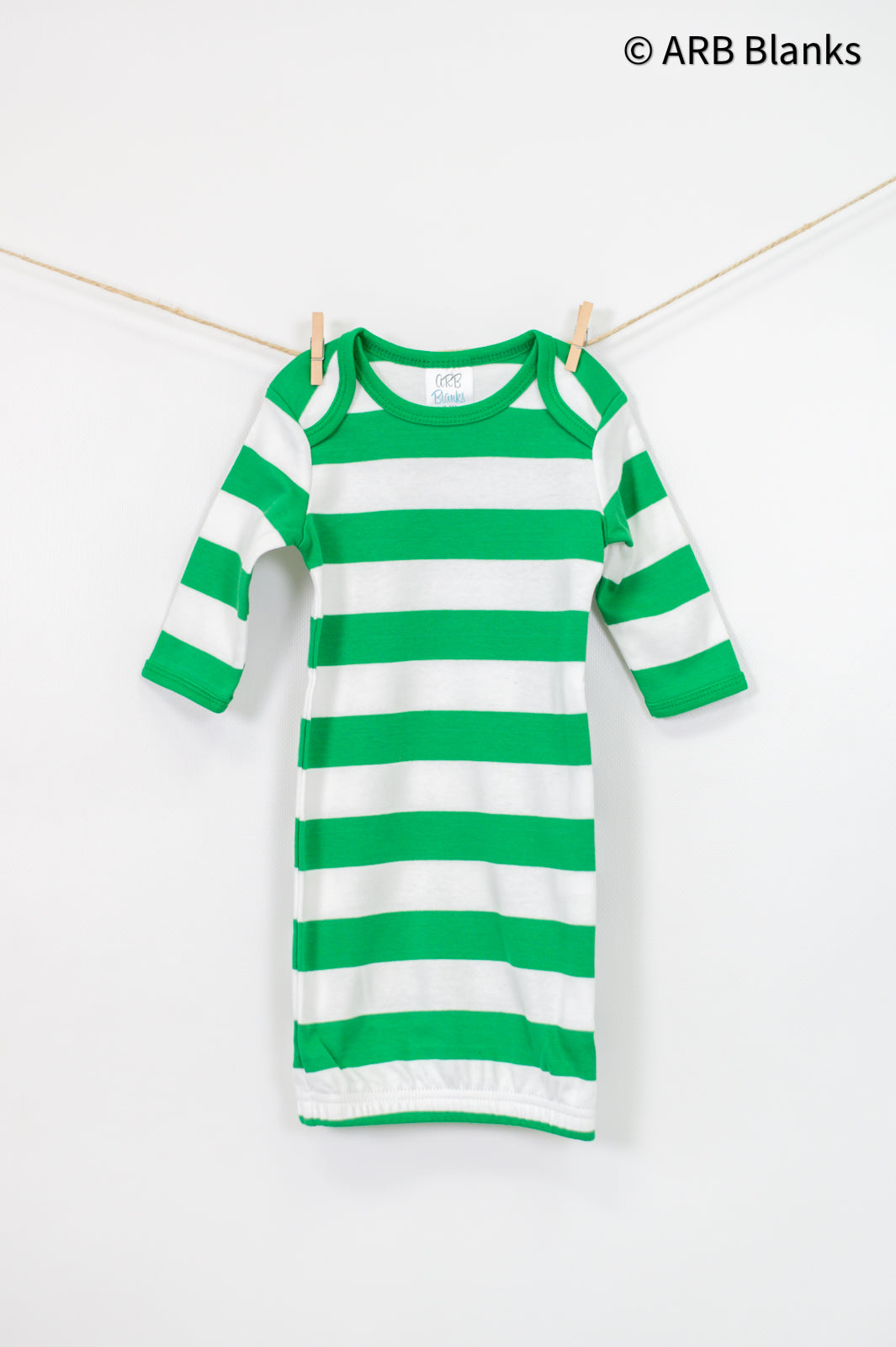 CHRISTMAS: Green and White Striped Collection