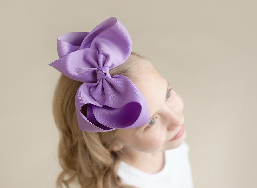 Girl&#39;s Solid Hair Bow