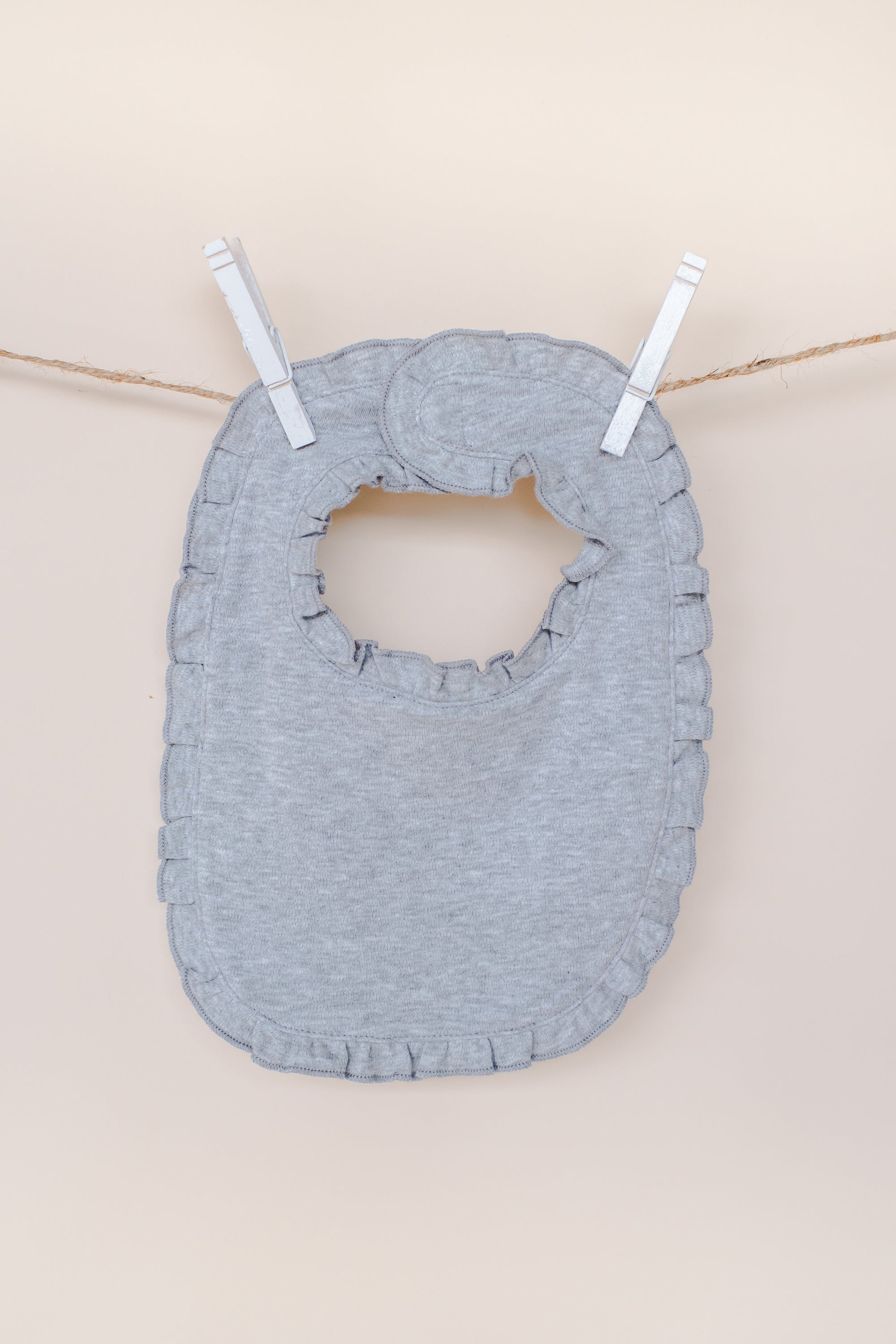 Bamboo Ruffle Bib Ruffle Baby Bib - ARB Blanks